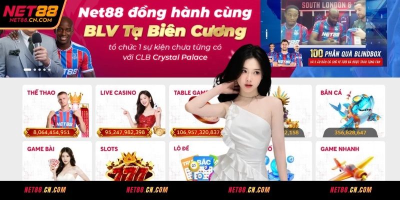Danh mục game đa dạng có mặt trên NET88
