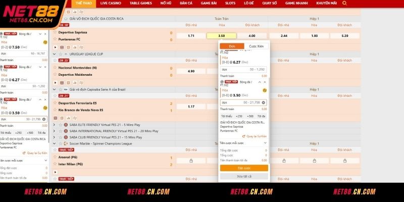 Lý do bạn nên tham gia kèo bóng đá 1×2 tại NET88